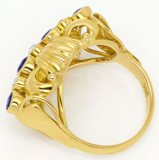 Foto 3 - Antiker Diamantring Gelbgold Reine Handarbeit 0,14Carat, S4087
